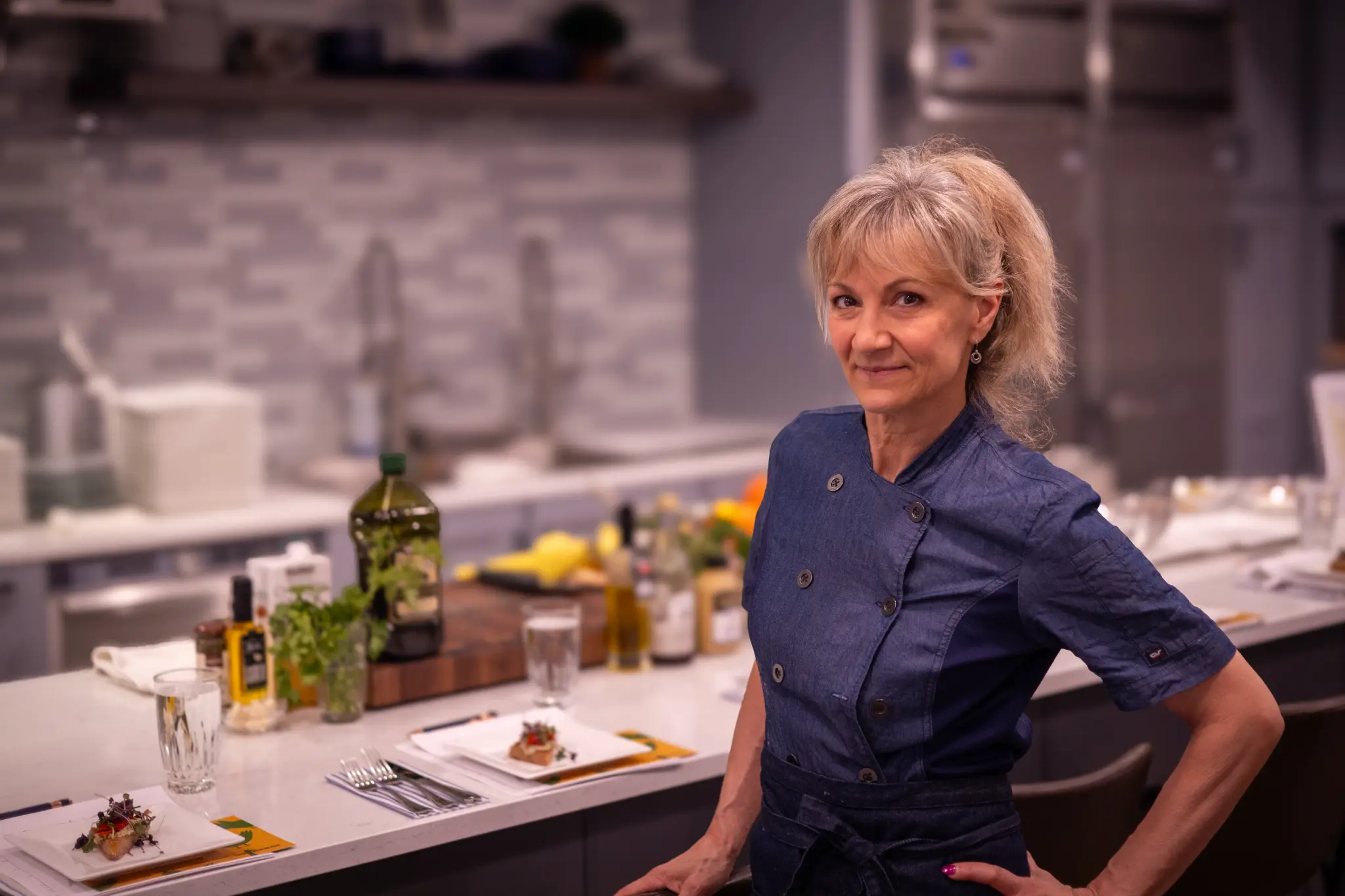 Michelle Smith in her kitchen